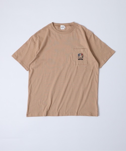 FUNALIVE(ファンアライブ)の「ATU プリント&刺繍 半袖Tee(Tシャツ/カットソー・メンズ・ブラック/ベージュ/オフホワイト/グリーン/ホワイト系1/ホワイト系2/ホワイト系3/ブラック系1/ブラック系2/ブラック系3/グレー系1/グレー系2/グリーン系1/レッド系2/ベージュ系3/レッド系3・M/L)」の22枚目の写真