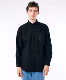LACOSTE | ヘビーウェイト オーバーサイズ ウォッシュドオックスフォードBD長袖シャツ(シャツ/ブラウス)