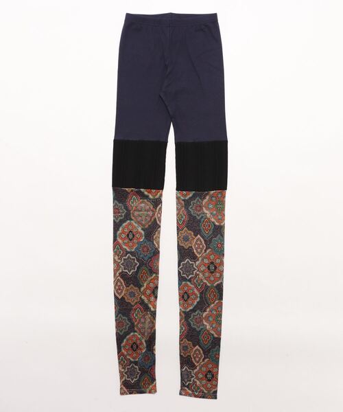 チャイハネ（チャイハネ）の「【チャイハネ】ラダリパッチワークレギンス（レギンス/スパッツ・レディース・ブラウン/ピンク/ネイビー・FREE）」の2枚目の写真