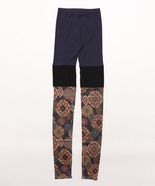 チャイハネ（チャイハネ）の「【チャイハネ】ラダリパッチワークレギンス（レギンス/スパッツ・レディース・ブラウン/ピンク/ネイビー・FREE）」の4枚目の写真