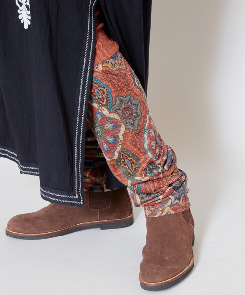 チャイハネ（チャイハネ）の「【チャイハネ】ラダリパッチワークレギンス（レギンス/スパッツ・レディース・ブラウン/ピンク/ネイビー・FREE）」の3枚目の写真