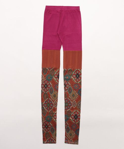 チャイハネ（チャイハネ）の「【チャイハネ】ラダリパッチワークレギンス（レギンス/スパッツ・レディース・ブラウン/ピンク/ネイビー・FREE）」の5枚目の写真