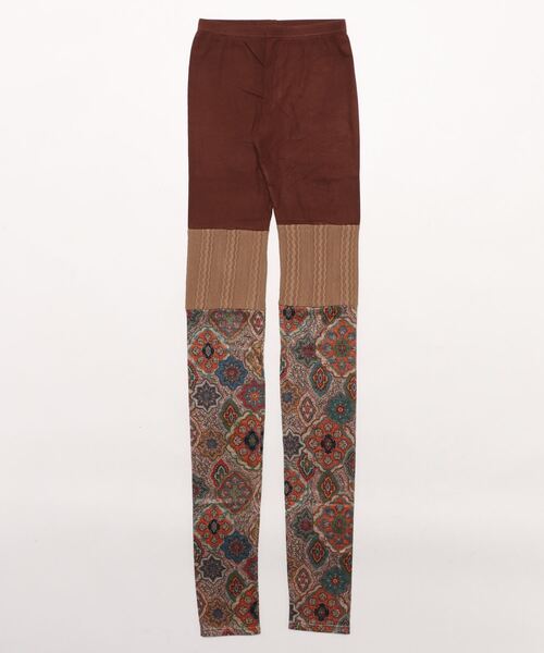 チャイハネ（チャイハネ）の「【チャイハネ】ラダリパッチワークレギンス（レギンス/スパッツ・レディース・ブラウン/ピンク/ネイビー・FREE）」の7枚目の写真