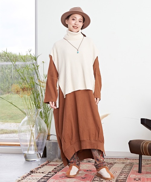 チャイハネ（チャイハネ）の「【チャイハネ】ラダリパッチワークレギンス（レギンス/スパッツ・レディース・ブラウン/ピンク/ネイビー・FREE）」の8枚目の写真