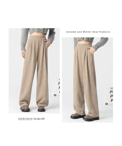 SALTMINT（ソルトミント）の「【24年AW 大人気商品！】ポケット付き美脚見えあったかニットパンツ　ノームコア（その他パンツ・レディース・ブラウン/カーキ/ブラック・S/M/L/XL）」の10枚目の写真