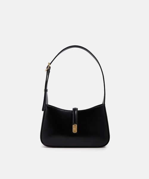 METROCITY（メトロシティ）の「【メトロシティ】牛革 ショルダーバッグ ラウンド シンプル（ショルダーバッグ・レディース・ブラック/ホワイト・FREE）」の2枚目の写真