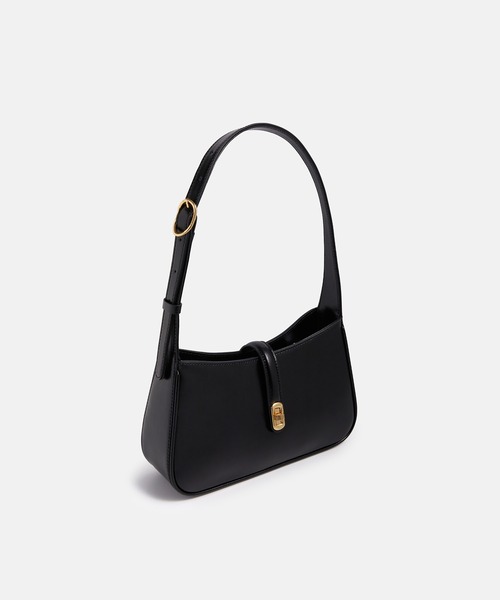 METROCITY（メトロシティ）の「【メトロシティ】牛革 ショルダーバッグ ラウンド シンプル（ショルダーバッグ・レディース・ブラック/ホワイト・FREE）」の3枚目の写真