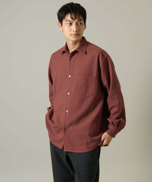 a.v.v（アーヴェヴェ）の「【イージーケア】ワイドシルエットシャツ(セットアップ可)リライトシリーズ1（シャツ/ブラウス・メンズ・ボルドー/ライトブラウン/チャコールグレー/ネイビー・46/50/48）」の17枚目の写真