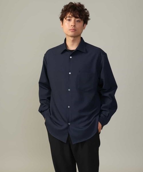 a.v.v（アーヴェヴェ）の「【イージーケア】ワイドシルエットシャツ(セットアップ可)リライトシリーズ1（シャツ/ブラウス・メンズ・ボルドー/ライトブラウン/チャコールグレー/ネイビー・46/50/48）」の21枚目の写真