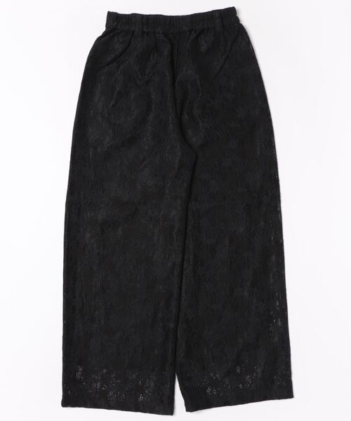 STYLEBLOCK(スタイルブロック)の「メッシュレースストレートパンツ(その他パンツ・レディース・アイボリー/ブラック・M)」の3枚目の写真