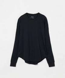 three dots（スリードッツ）の「サンデッドジャージー ロングTシャツ（Tシャツ/カットソー）」