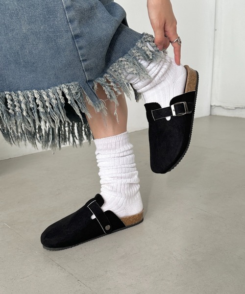 ラクバキ　クロッグシューズシングルベルトスムース　レディースL24.0〜25.5 ラクバキクロッグシューズシングルベルトスムースレディースL24.0〜25.5