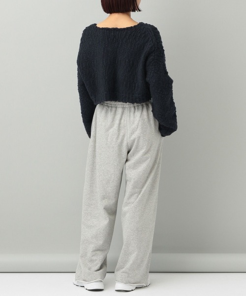 e/rm（イーアールエム）の「【e/rm】スラブニットショートカーディガン（カーディガン/ボレロ・レディース・オフホワイト/ブラック・FREE）」の13枚目の写真