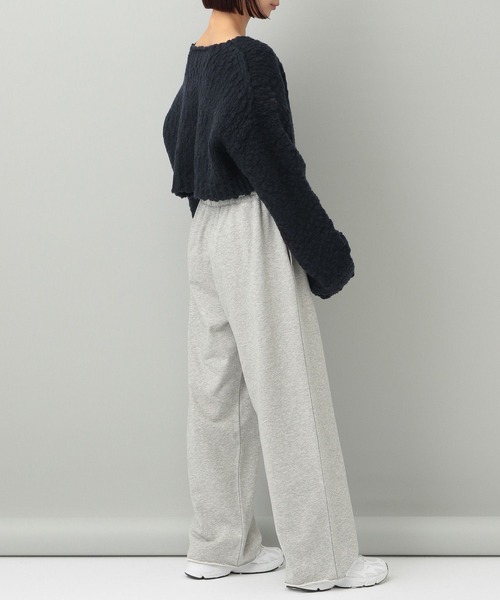 e/rm（イーアールエム）の「【e/rm】スラブニットショートカーディガン（カーディガン/ボレロ・レディース・オフホワイト/ブラック・FREE）」の14枚目の写真