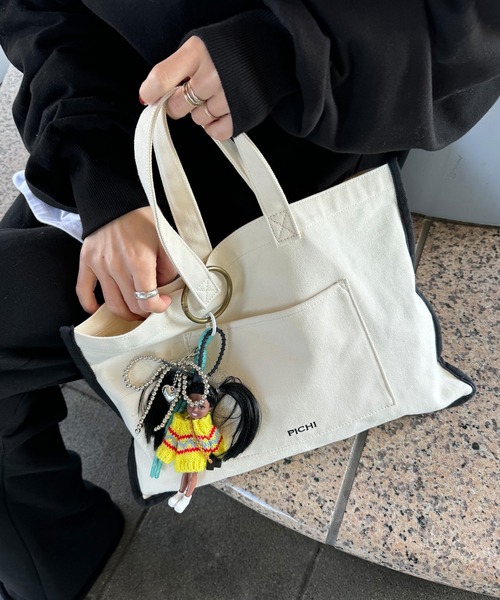 PICHI（ピイチ）の「キャンバストートバッグ（トートバッグ・レディース・ナチュラル・FREE）」の22枚目の写真