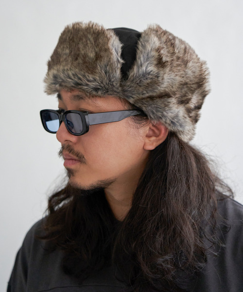 BEN DAVIS(ベンデイビス)の「【BEN DAVIS】ベンデイビス FLIGHT CAP(キャップ・メンズ・ベージュ/ブラック・フリー)」の2枚目の写真