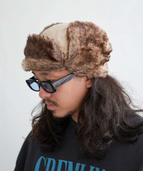 BEN DAVIS(ベンデイビス)の「【BEN DAVIS】ベンデイビス FLIGHT CAP(キャップ・メンズ・ベージュ/ブラック・フリー)」の7枚目の写真