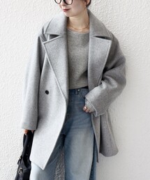 SHIPS グレー チェスターコート 36 SHIPS｜シップスのチェスターコート（グレー/灰色系）通販