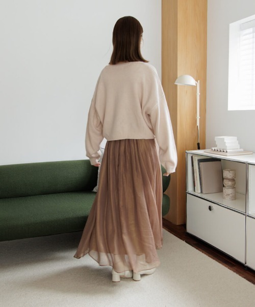 flower(フラワー)の「メニーフラワーニット(ニット/セーター・レディース・アイボリー/ピンク・FREE)」の8枚目の写真