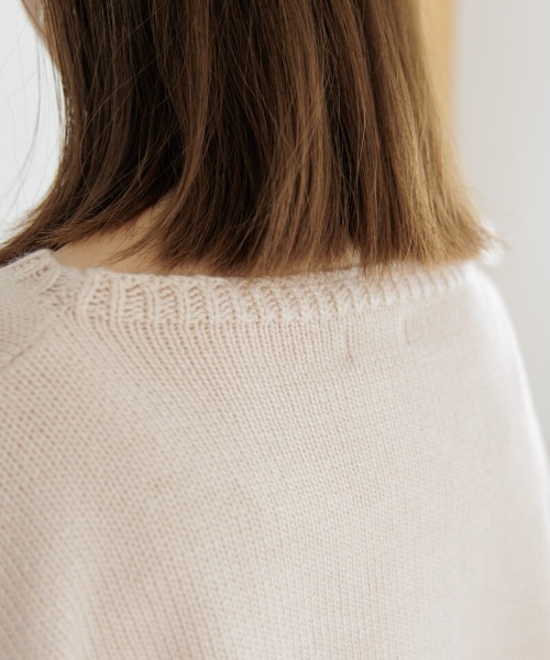 flower(フラワー)の「メニーフラワーニット(ニット/セーター・レディース・アイボリー/ピンク・FREE)」の10枚目の写真