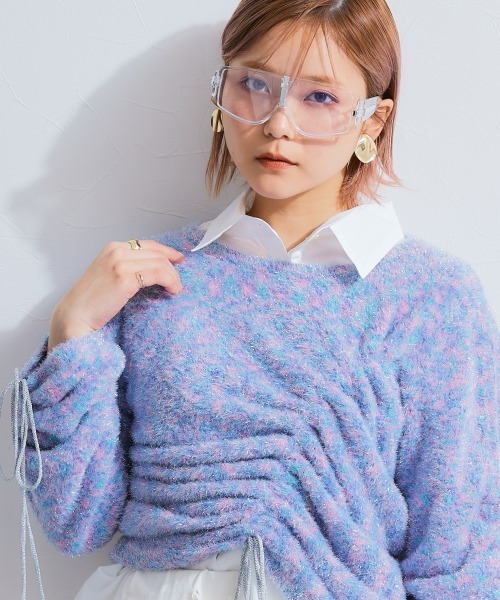 クロップドドロストニットトップス（ニット/セーター）｜TTOL（トール）