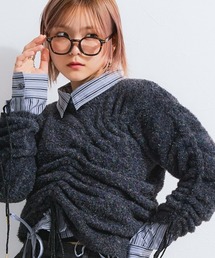 TTOL（トール）の「ドロストラメグラデニットトップス（ニット/セーター）」