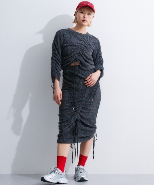 TTOL(トール)の「ドロストラメグラデニットトップス(ニット/セーター・レディース・ブラック/ブルー・L-XL/M-L)」の16枚目の写真