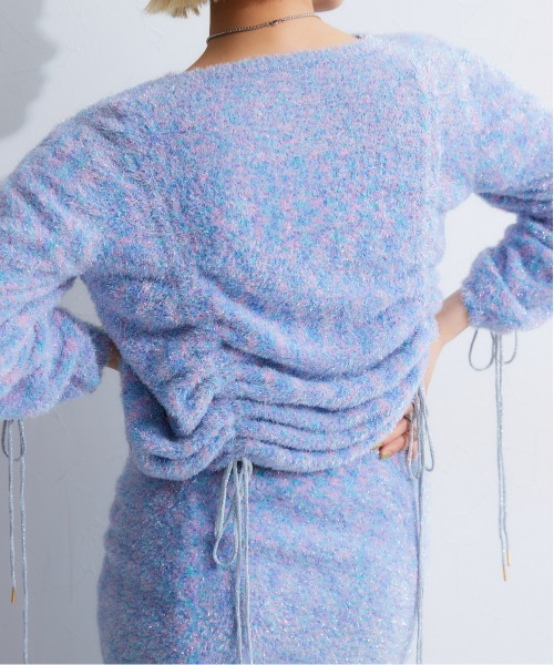 TTOL(トール)の「ドロストラメグラデニットトップス(ニット/セーター・レディース・ブラック/ブルー・L-XL/M-L)」の21枚目の写真