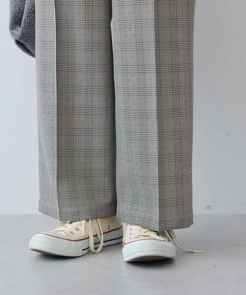 AMERICAN HOLIC（アメリカンホリック）の「美・美・美ストレートパンツ（スラックス・レディース・杢グレー/ブラック/チェック・XS/S/M/L/XL）」の20枚目の写真