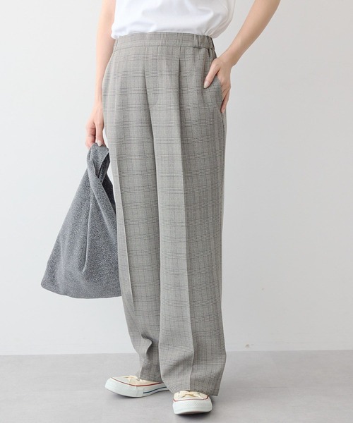 AMERICAN HOLIC（アメリカンホリック）の「美・美・美ストレートパンツ（スラックス・レディース・杢グレー/ブラック/チェック・XS/S/M/L/XL）」の5枚目の写真