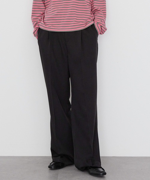 AMERICAN HOLIC（アメリカンホリック）の「美・美・美ストレートパンツ（スラックス・レディース・杢グレー/ブラック/チェック・XS/S/M/L/XL）」の10枚目の写真