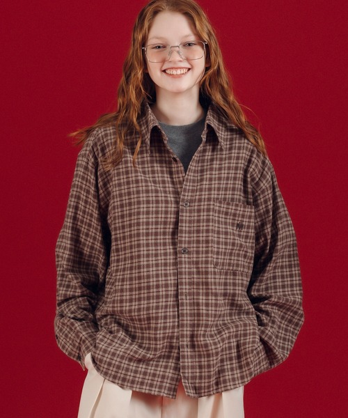 MUHET（ミュエータ）の「アソートネルシャツ（シャツ/ブラウス・レディース・ブルー/イエロー/ブラウン・MEDIUM/X-LARGE）」の22枚目の写真