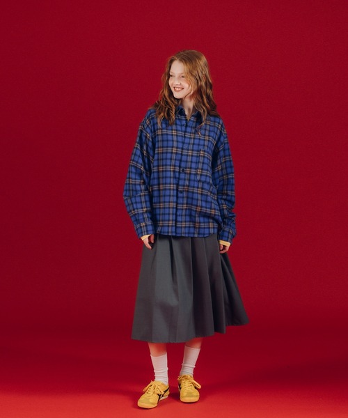 MUHET（ミュエータ）の「アソートネルシャツ（シャツ/ブラウス・レディース・ブルー/イエロー/ブラウン・MEDIUM/X-LARGE）」の10枚目の写真