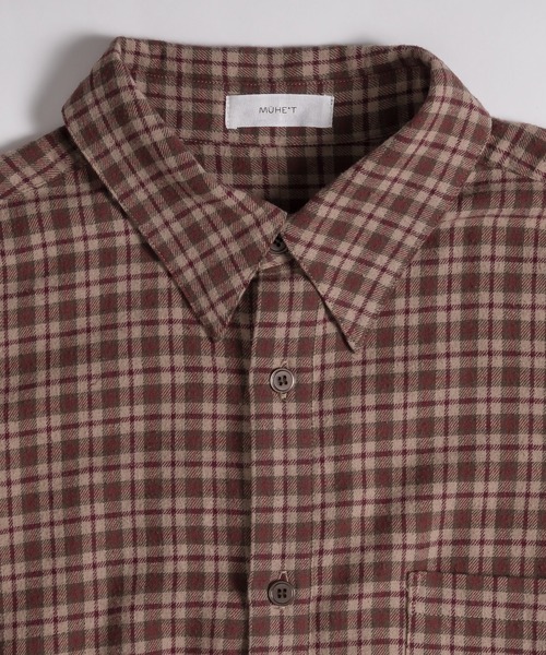 MUHET（ミュエータ）の「アソートネルシャツ（シャツ/ブラウス・レディース・ブルー/イエロー/ブラウン・MEDIUM/X-LARGE）」の21枚目の写真