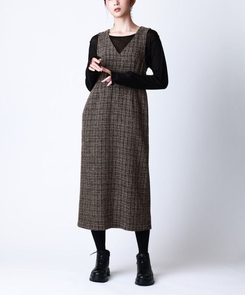 Tuche/トゥシェ ハレの日style ミックスツイード ワンピース（ワンピース）｜Tuche（トゥシェ）