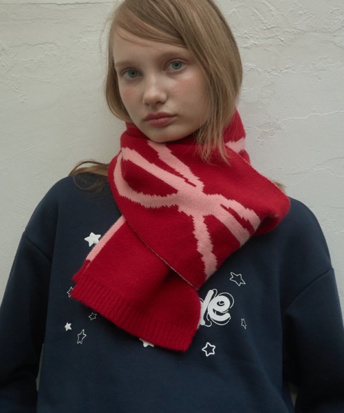 リボンマフラー+ニット セール】リボンニットマフラー / ribbon knit muffler(マフラー
