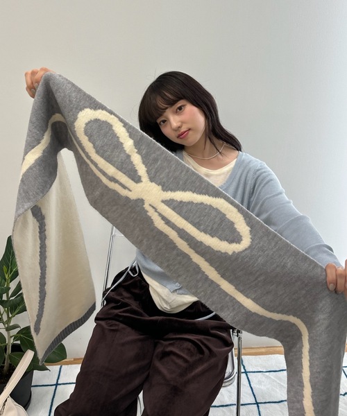セール】リボンニットマフラー / ribbon knit muffler（マフラー