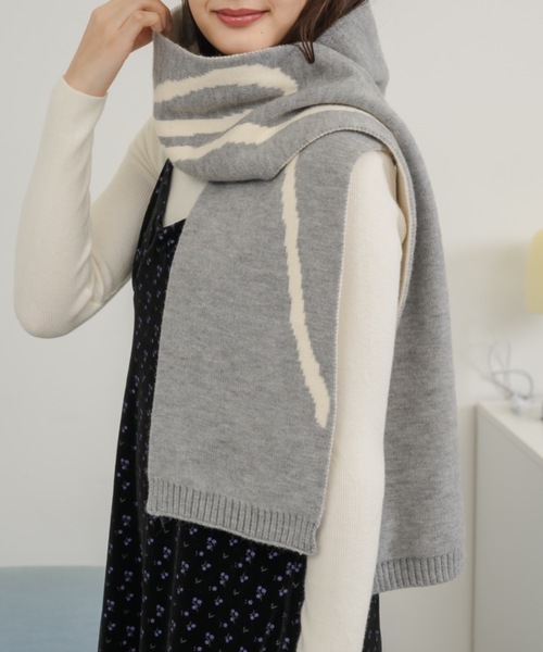 セール】リボンニットマフラー / ribbon knit muffler（マフラー