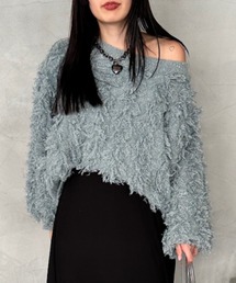 JEANASIS | ラメカットジャガードショートプルオーバー/152525(ニット/セーター)