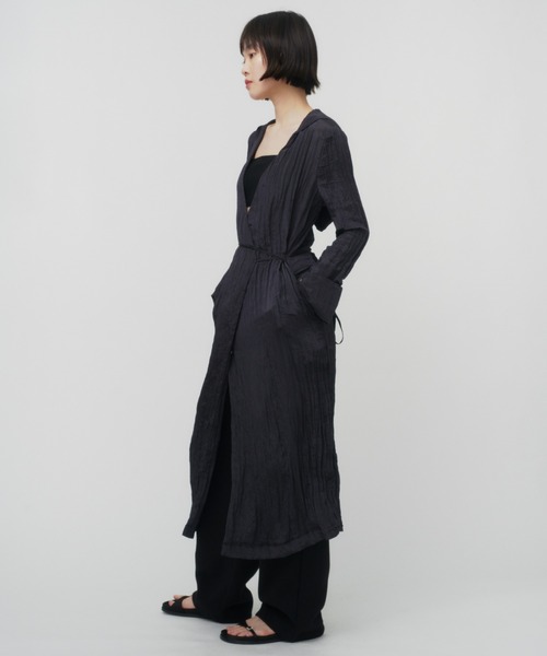 THINGS THAT MATTER（シングス ザット マター）の「WILLOW HOODIE GOWN DRESS / ウィローフーディーガウンドレス（ドレス・レディース・サックスブルー/ブラック/ベージュ・FREE）」の18枚目の写真