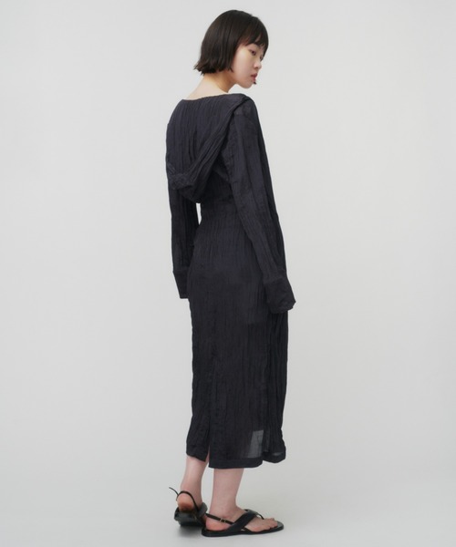 THINGS THAT MATTER（シングス ザット マター）の「WILLOW HOODIE GOWN DRESS / ウィローフーディーガウンドレス（ドレス・レディース・サックスブルー/ブラック/ベージュ・FREE）」の22枚目の写真