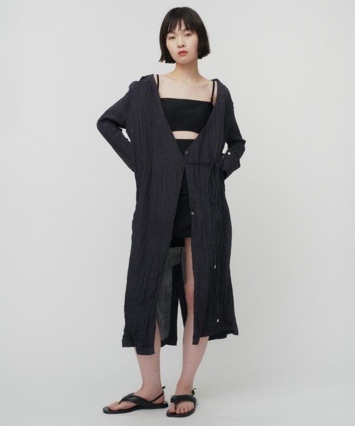 THINGS THAT MATTER（シングス ザット マター）の「WILLOW HOODIE GOWN DRESS / ウィローフーディーガウンドレス（ドレス・レディース・サックスブルー/ブラック/ベージュ・FREE）」の21枚目の写真