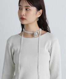 N.(N. Natural Beauty Basic) | ◆ローズチョーカーツキニット(ニット/セーター)