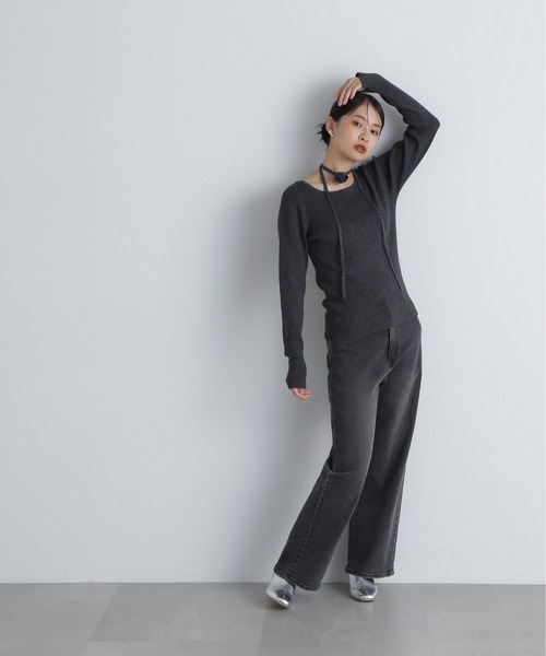 N.（N. Natural Beauty Basic）（エヌエヌナチュラルビューティーベーシック）の「◆ローズチョーカーツキニット（ニット/セーター・レディース・ホワイト系その他/ブラック系その他・MEDIUM）」の18枚目の写真