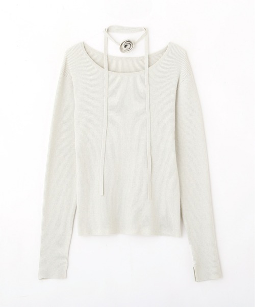 N.（N. Natural Beauty Basic）（エヌエヌナチュラルビューティーベーシック）の「◆ローズチョーカーツキニット（ニット/セーター・レディース・ホワイト系その他/ブラック系その他・MEDIUM）」の21枚目の写真