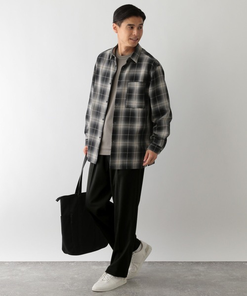 GLOBAL WORK Smile Seed Store（グローバルワーク スマイルシードストア）の「TR起毛タックワイドパンツ/115878（その他パンツ・メンズ・ブラック/ネイビー/チャコール・LARGE/X-LARGE/SMALL/MEDIUM）」の20枚目の写真