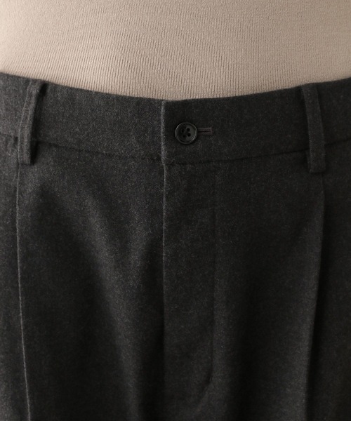 GLOBAL WORK Smile Seed Store（グローバルワーク スマイルシードストア）の「TR起毛タックワイドパンツ/115878（その他パンツ・メンズ・ブラック/ネイビー/チャコール・LARGE/X-LARGE/SMALL/MEDIUM）」の8枚目の写真