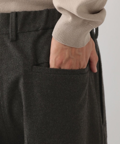GLOBAL WORK Smile Seed Store（グローバルワーク スマイルシードストア）の「TR起毛タックワイドパンツ/115878（その他パンツ・メンズ・ブラック/ネイビー/チャコール・LARGE/X-LARGE/SMALL/MEDIUM）」の12枚目の写真