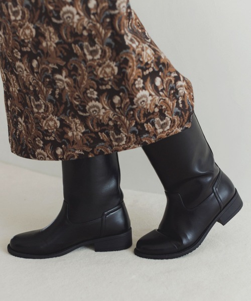 studio CLIP（スタディオクリップ）の「ブラック柔らかミドルブーツ（ブーツ・レディース・ブラック・LARGE/MEDIUM）」の16枚目の写真