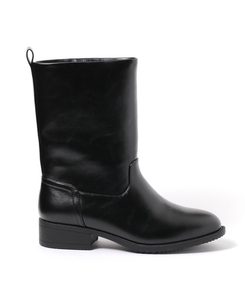 studio CLIP（スタディオクリップ）の「ブラック柔らかミドルブーツ（ブーツ・レディース・ブラック・LARGE/MEDIUM）」の3枚目の写真